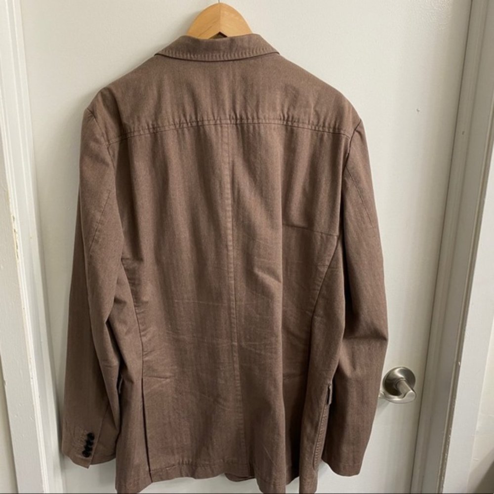 Banana Republic Men’s Blazer Tan Herringbone LG